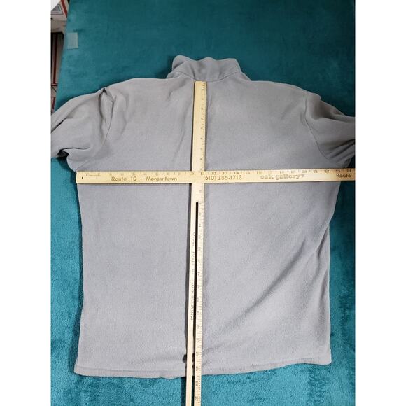 Patagonia Synchilla Sweater Fleece Size Medium Mens Gray 1/4 Zip Logo Warm - Picture 7 of 8